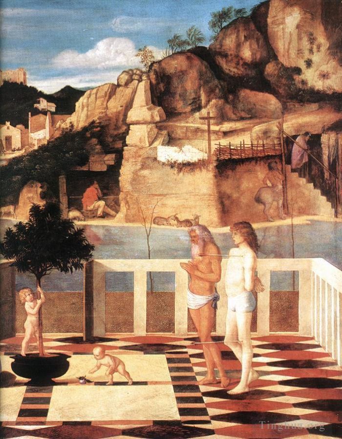 乔瓦尼·贝利尼 的油画作品 -  《神圣寓言》