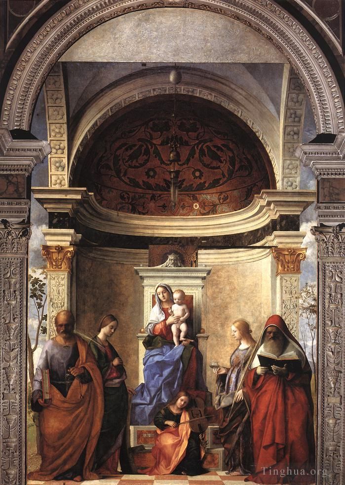 乔瓦尼·贝利尼 的油画作品 -  《圣扎卡利亚祭坛画》