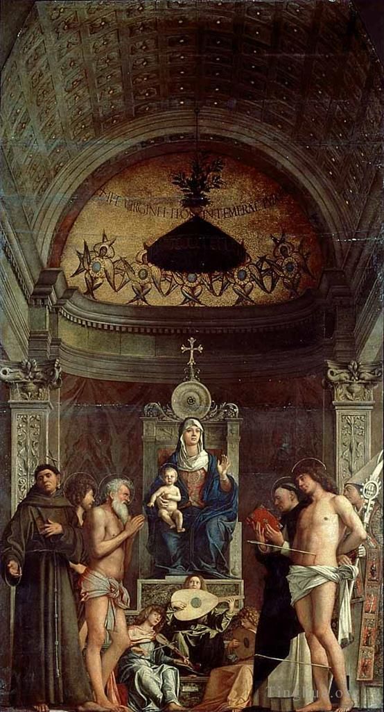 乔瓦尼·贝利尼 的油画作品 -  《圣乔贝祭坛画》