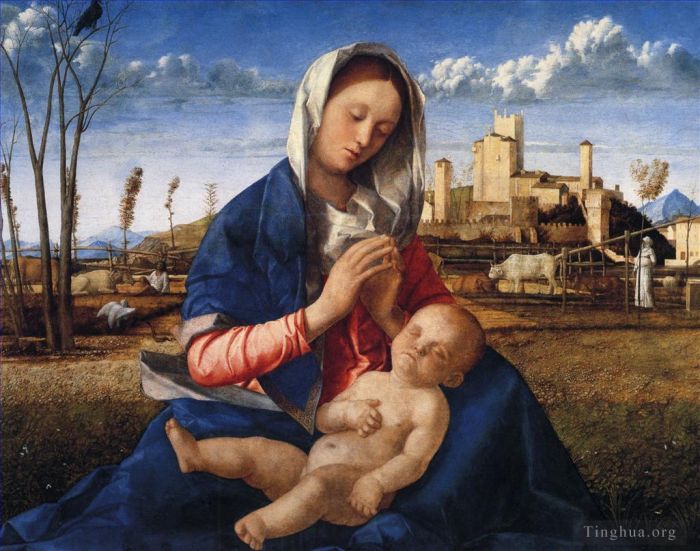 乔瓦尼·贝利尼 的油画作品 -  《处女和孩子》