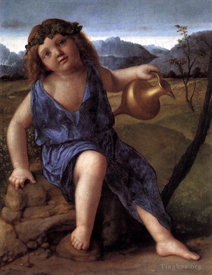 乔瓦尼·贝利尼 的油画作品 -  《年轻的巴克斯》