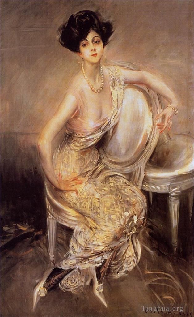 乔瓦尼·博尔迪尼 的油画作品 -  《丽塔·德·阿科斯塔·利迪格的肖像》