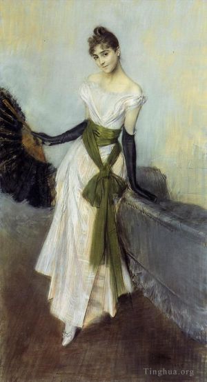 艺术家乔瓦尼·博尔迪尼作品《孔查·德·奥萨夫人的肖像》