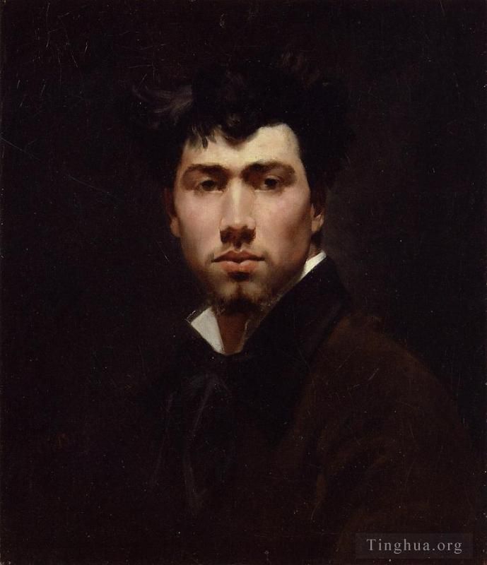 乔瓦尼·博尔迪尼 的油画作品 -  《一个年轻人的肖像》