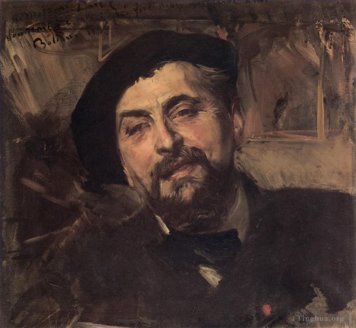 乔瓦尼·博尔迪尼 的油画作品 -  《艺术家欧内斯特·安吉·杜伊兹的肖像》