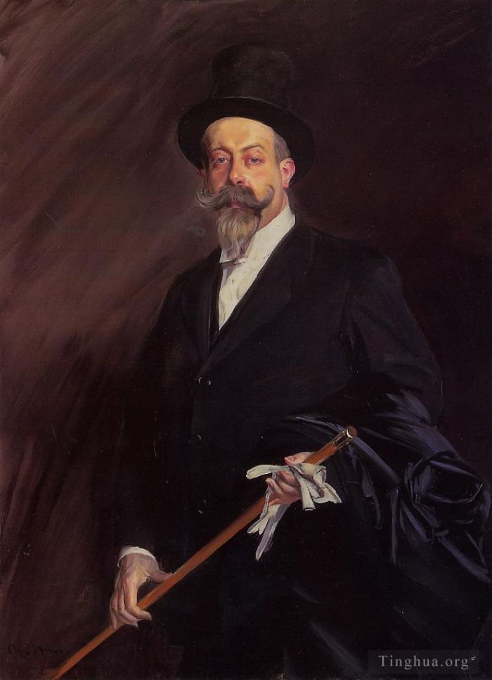 乔瓦尼·博尔迪尼 的油画作品 -  《作家亨利·高蒂尔·维拉斯威利的肖像》