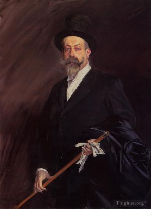 艺术家乔瓦尼·博尔迪尼作品《作家亨利·高蒂尔·维拉斯威利的肖像》