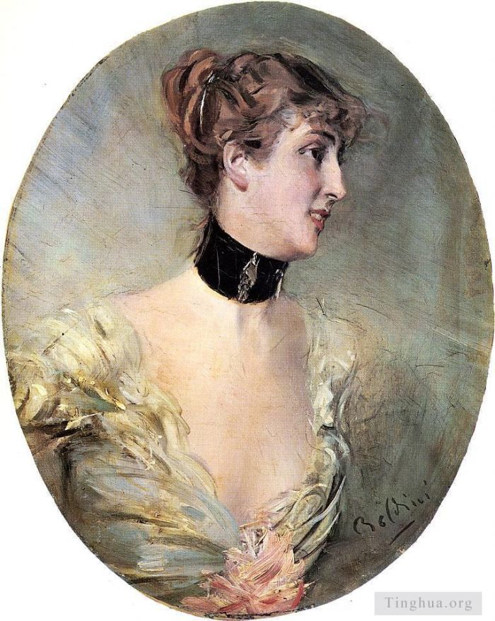 乔瓦尼·博尔迪尼 的油画作品 -  《里策伯爵夫人》