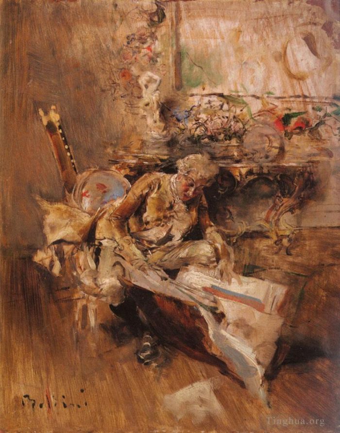 乔瓦尼·博尔迪尼 的各类绘画作品 -  《艺术鉴赏家》