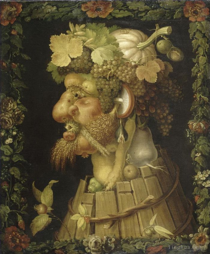 朱塞佩·阿尔钦博托 的油画作品 -  《1573年秋天》