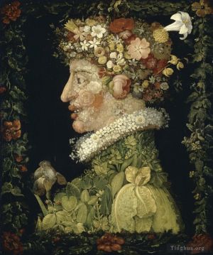 艺术家朱塞佩·阿尔钦博托作品《1573年春天》
