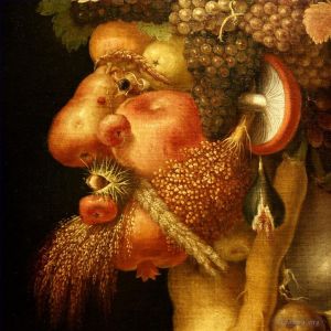 艺术家朱塞佩·阿尔钦博托作品《水果人》