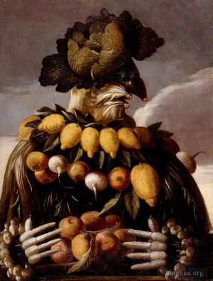 艺术家朱塞佩·阿尔钦博托作品《水果人》