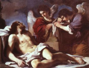 艺术家圭尔奇诺作品《天使为死去的基督哭泣》