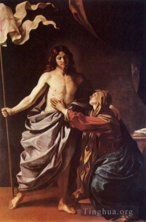 艺术家圭尔奇诺作品《基督向圣母显现》