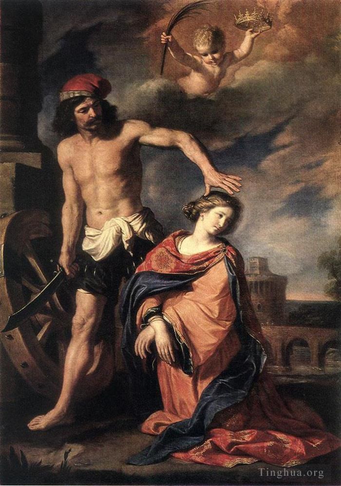 圭尔奇诺 的油画作品 -  《圣凯瑟琳殉难》