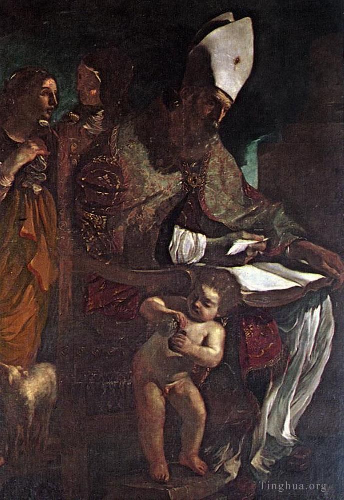 圭尔奇诺 的油画作品 -  《圣奥古斯丁》