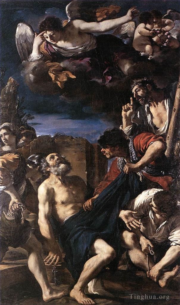 圭尔奇诺 的油画作品 -  《圣彼得的殉难》