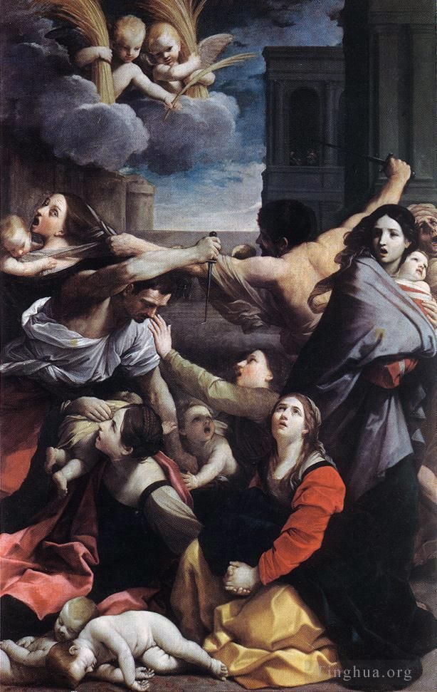 圭多·雷尼 的油画作品 -  《屠杀无辜者》