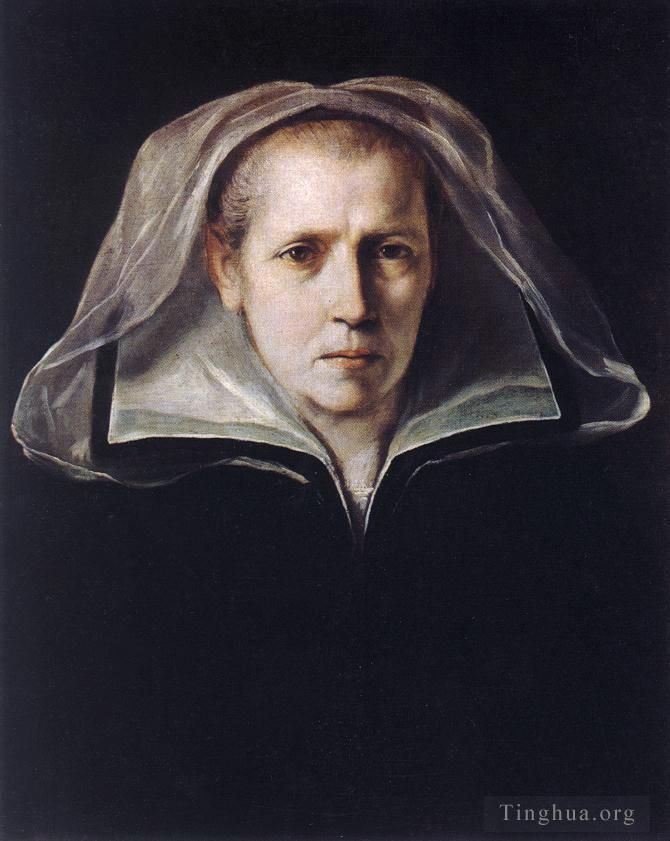 圭多·雷尼 的油画作品 -  《艺术家母亲的肖像》