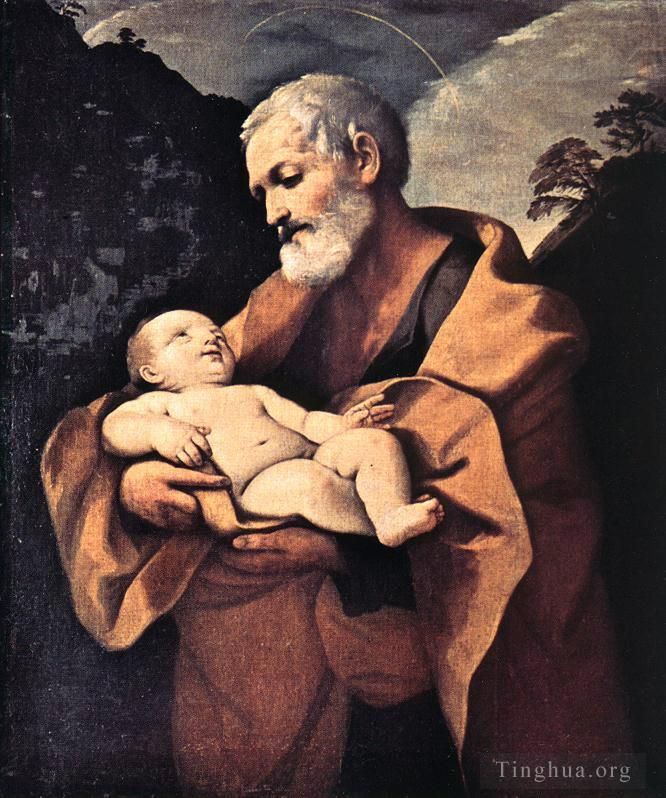 圭多·雷尼 的油画作品 -  《圣约瑟夫》