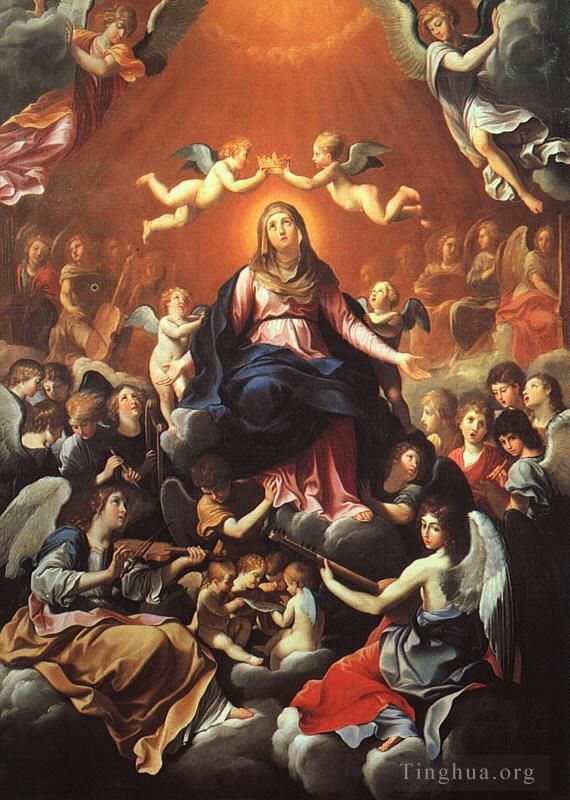 圭多·雷尼 的油画作品 -  《圣母加冕》