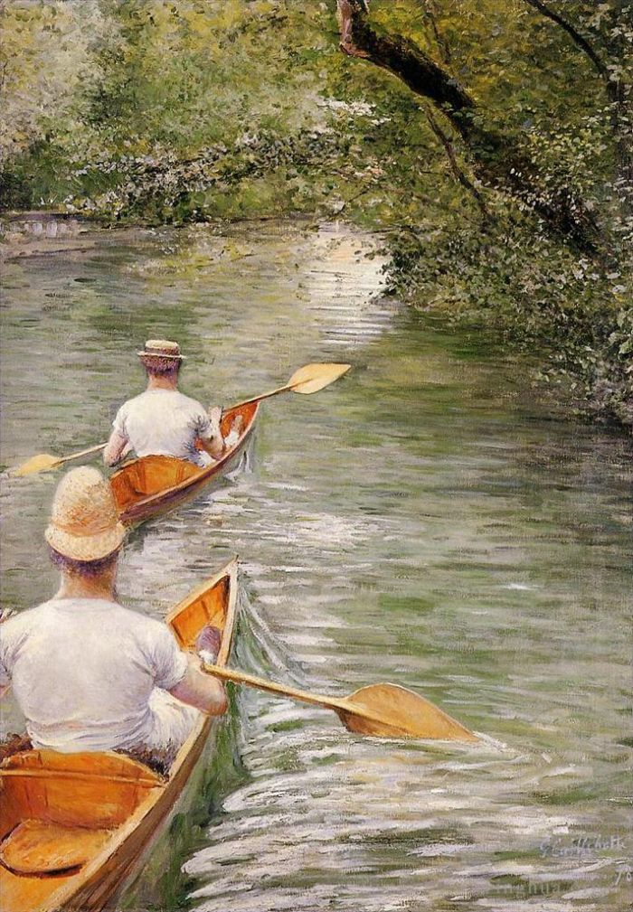 古斯塔夫·卡勒波特 的油画作品 -  《Perissoires,又名独木舟》