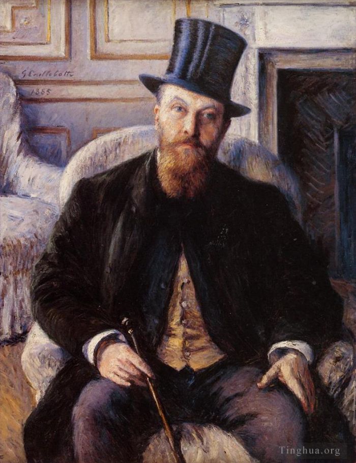 古斯塔夫·卡勒波特 的油画作品 -  《儒勒·杜布瓦的肖像》