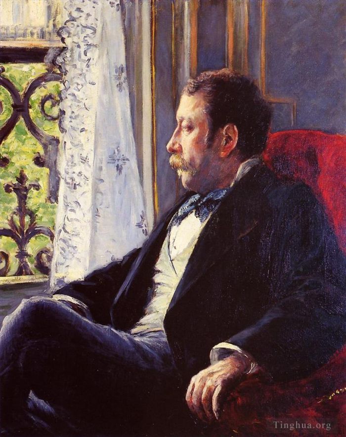 古斯塔夫·卡勒波特 的油画作品 -  《一个男人的肖像》