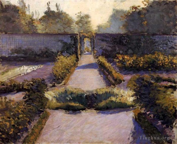 古斯塔夫·卡勒波特 的油画作品 -  《耶雷斯厨房花园》