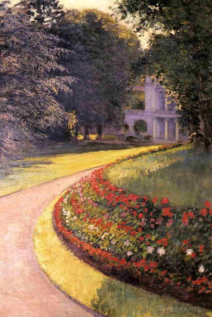 古斯塔夫·卡勒波特 的油画作品 -  《耶雷斯公园》