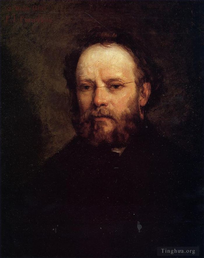 居斯塔夫·库尔贝 的油画作品 -  《皮埃尔·约瑟夫·蒲鲁东的肖像》