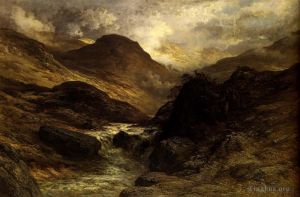 艺术家古斯塔夫·多尔作品《山间峡谷风景》