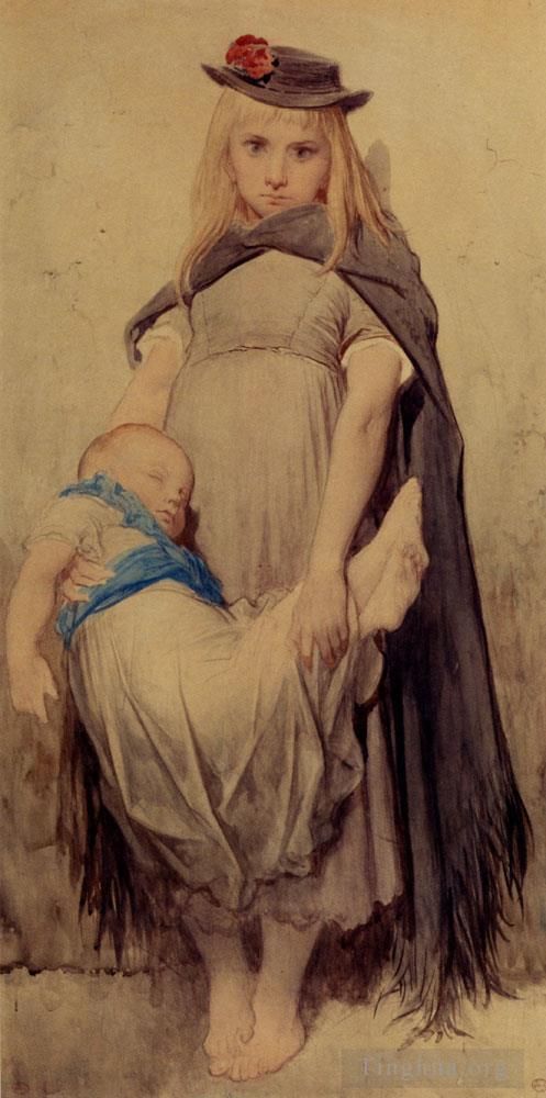 古斯塔夫·多尔 的各类绘画作品 -  《年轻的孟迪安特》