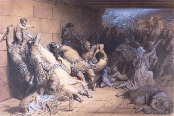 古斯塔夫·多尔 的各类绘画作品 -  《圣婴的殉难》
