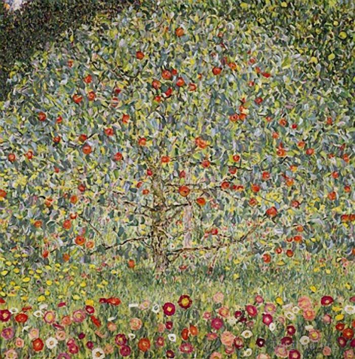 古斯塔夫·克林姆 的油画作品 -  《苹果树I》