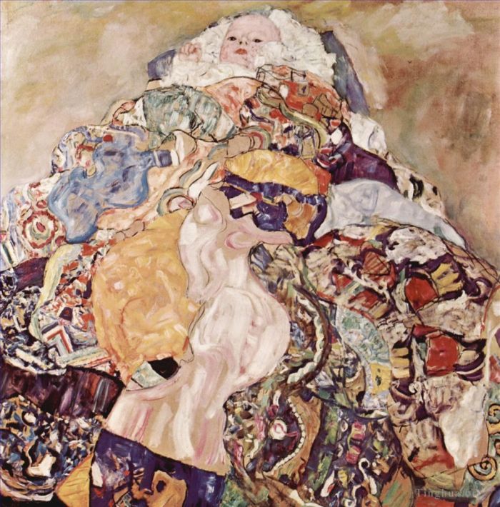 古斯塔夫·克林姆 的油画作品 -  《宝贝3》
