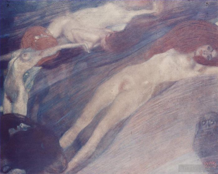 古斯塔夫·克林姆 的油画作品 -  《贝韦格特水》