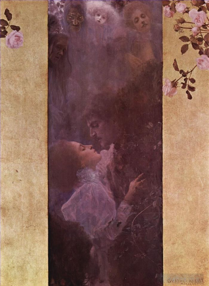 古斯塔夫·克林姆 的油画作品 -  《爱情》