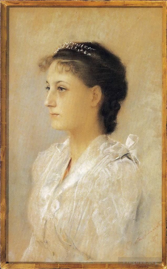 古斯塔夫·克林姆 的油画作品 -  《艾米莉·弗洛格,17,岁》