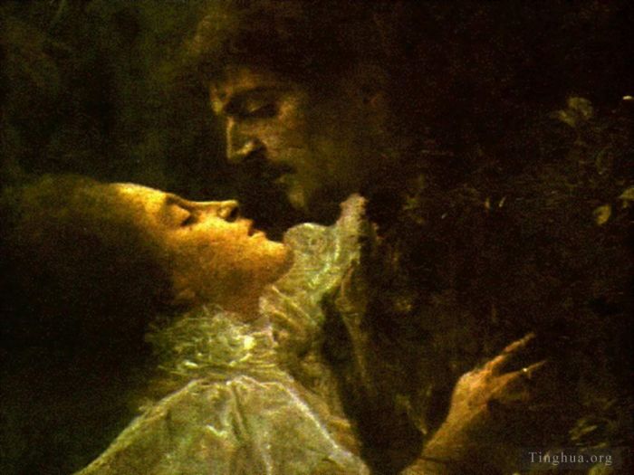 古斯塔夫·克林姆 的油画作品 -  《爱情1895》