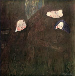 艺术家古斯塔夫·克林姆作品《母亲与孩子》