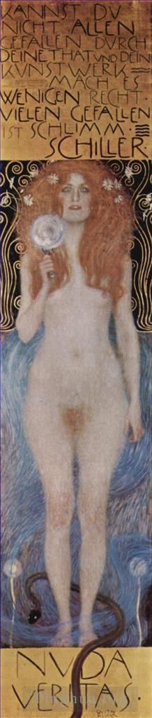 艺术家古斯塔夫·克林姆作品《裸体真理》