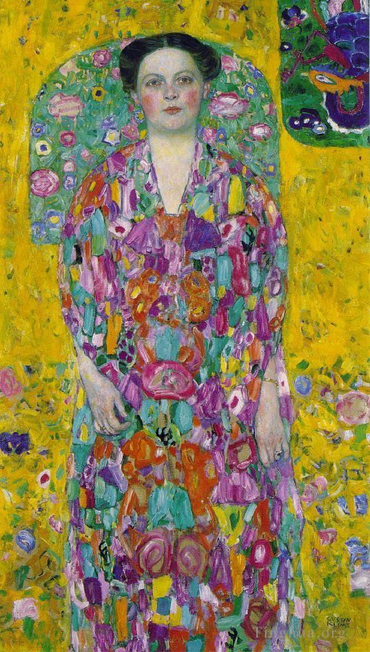 古斯塔夫·克林姆 的油画作品 -  《尤金妮娅·普里马韦西的肖像》