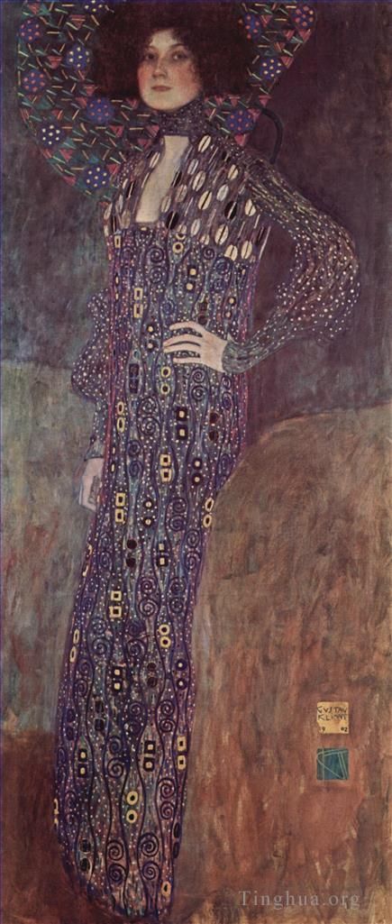 古斯塔夫·克林姆 的油画作品 -  《艾米莉·弗洛格的肖像,2》