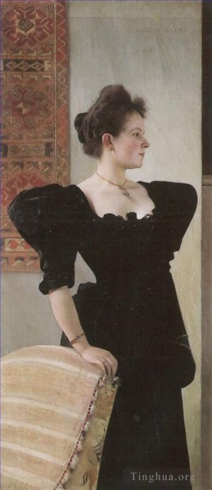 艺术家古斯塔夫·克林姆作品《玛丽·布罗伊尼格的肖像》