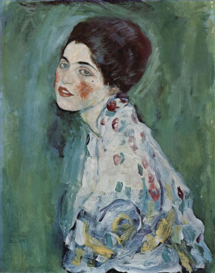 古斯塔夫·克林姆 的油画作品 -  《一位女士的肖像》