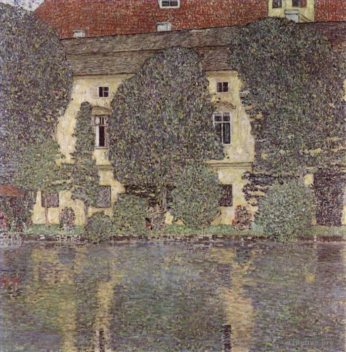 古斯塔夫·克林姆 的油画作品 -  《阿特湖城堡》