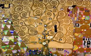 艺术家古斯塔夫·克林姆作品《生命之树斯托克莱饰带》