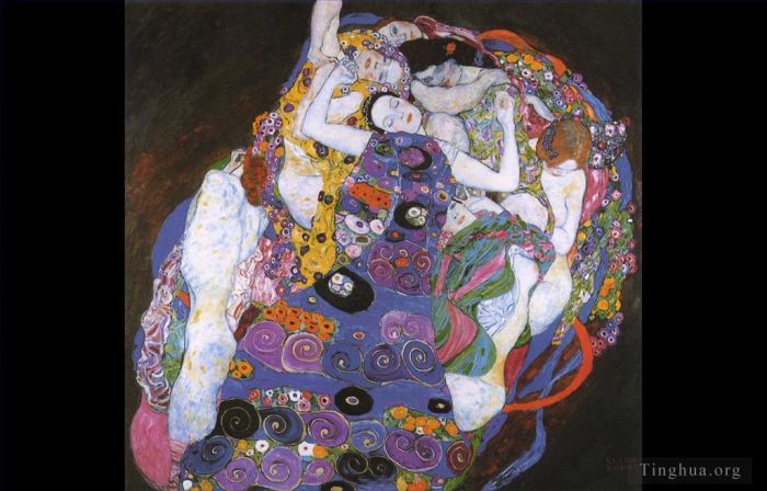 古斯塔夫·克林姆 的油画作品 -  《处女》